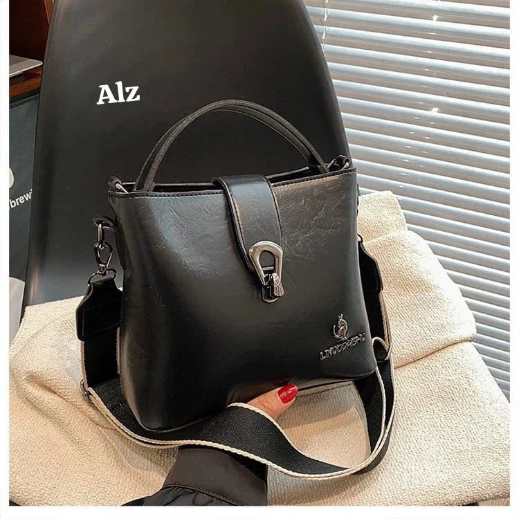 Jadevine Luxe Structured Shoulder Bag for Women | Premium Textured Leather Handbag with Adjustable Strap