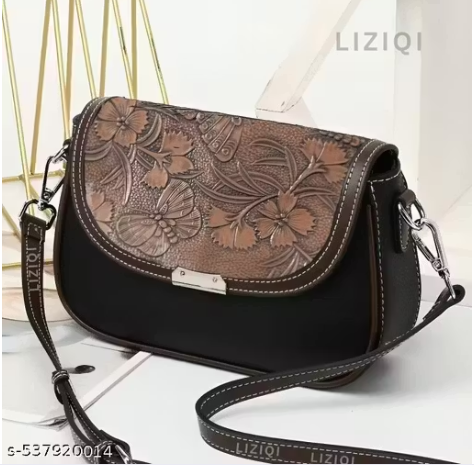 High-Gloss Quilted Crossbody Bag with Geometric Metal Lock