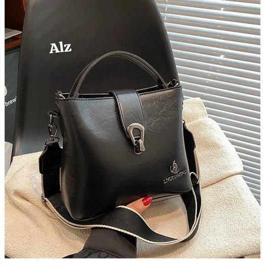 Jadevine Luxe Structured Shoulder Bag for Women | Premium Textured Leather Handbag with Adjustable Strap